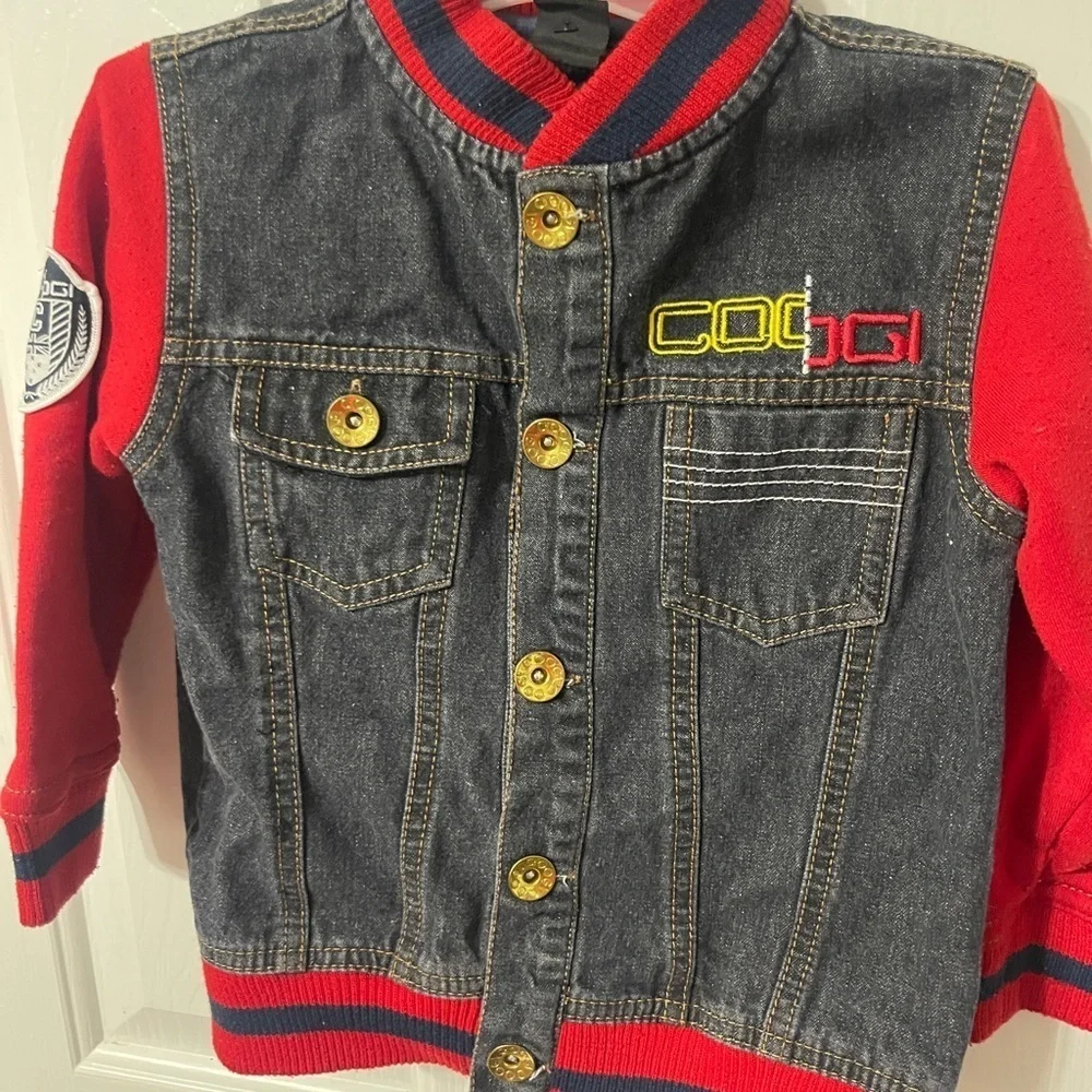 Coogi Jacket Toddler 3T Denim Jean Vintage Y2K Babies Retro